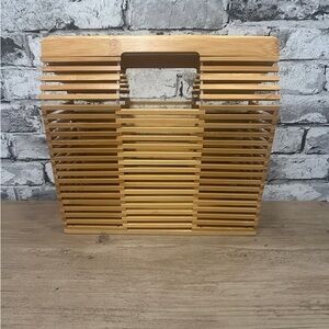 Elegant Tan Bamboo Women Bag